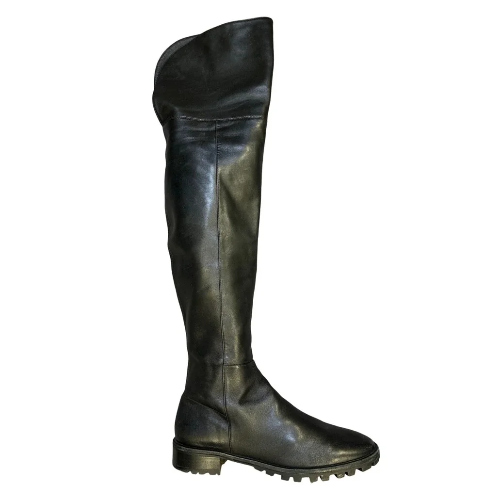 Stuart Weitzman Over the Knee‎ Leather Boots S1730 Size 8